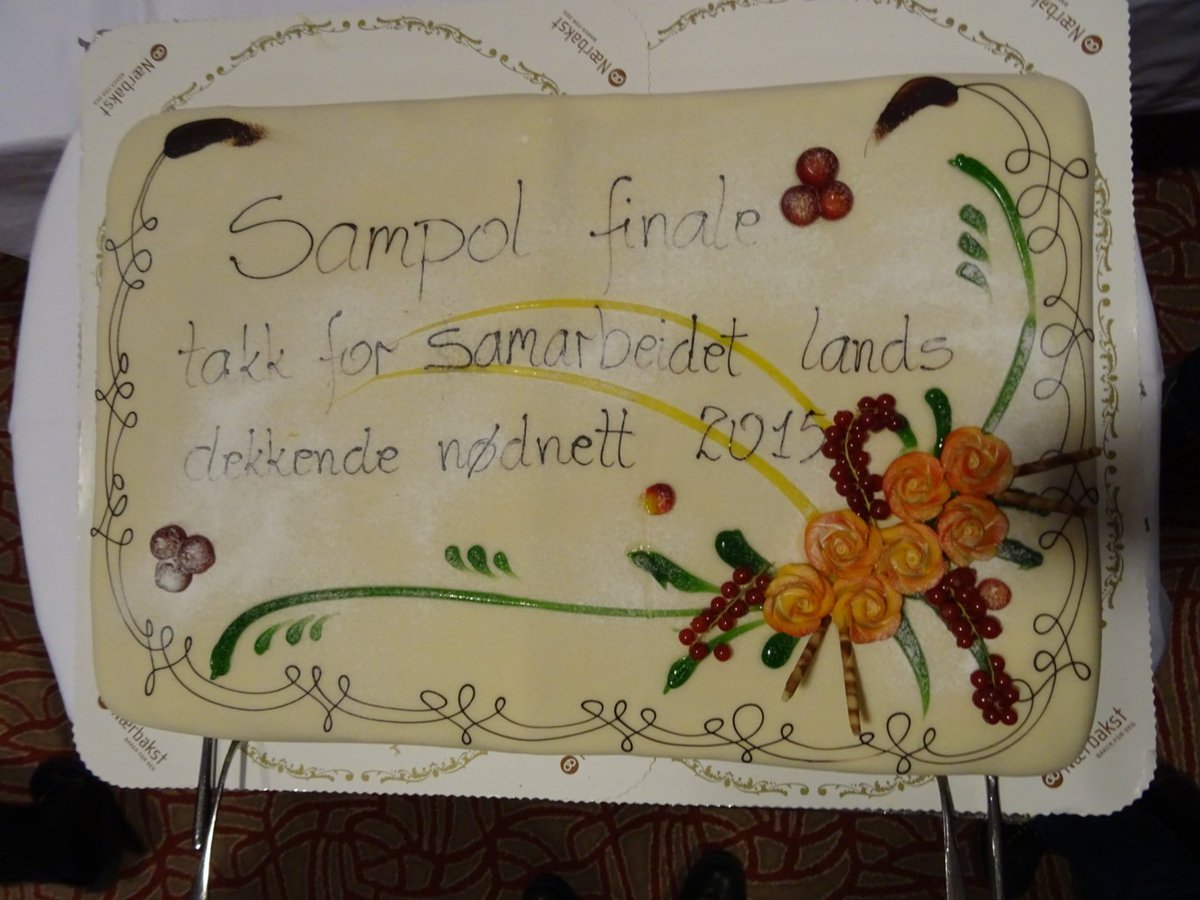 #nødnett #sampol Siste kake 🎂 Nå begynner det!