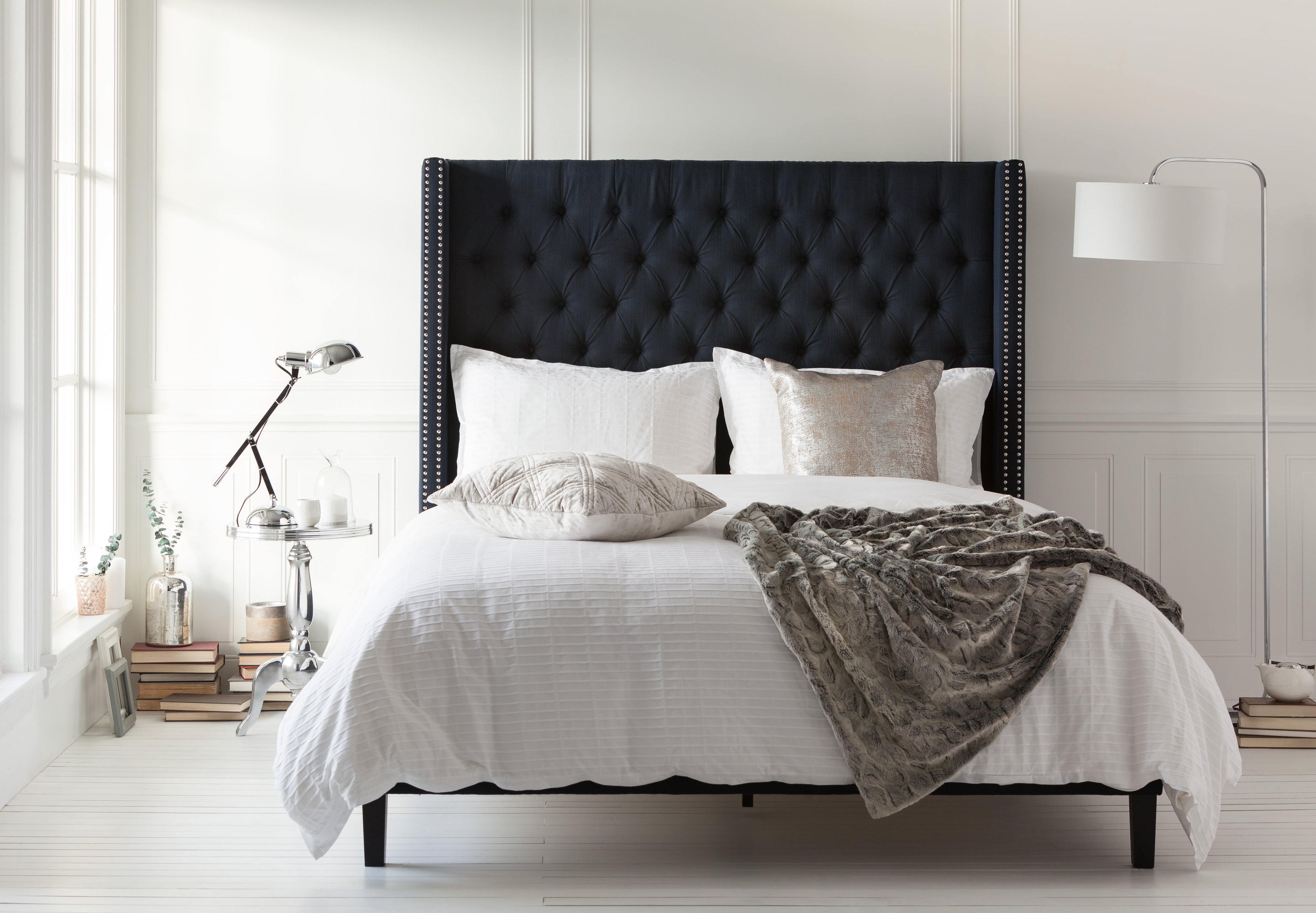 Structube queen bed deals