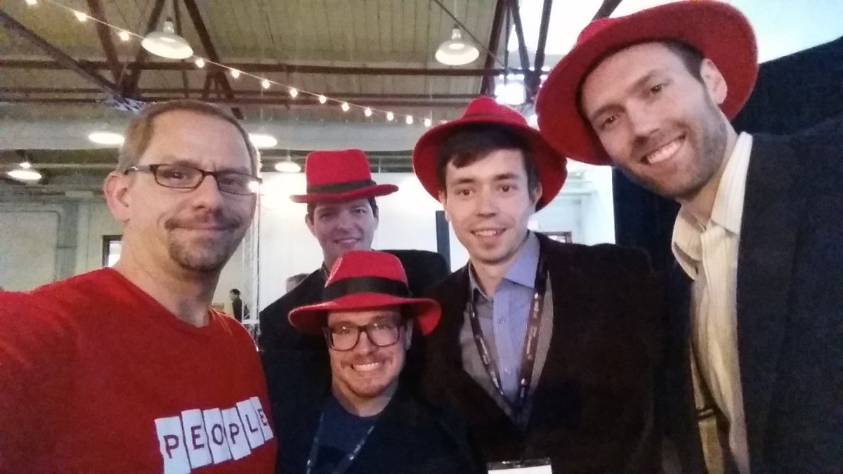jhibbets's tweet image. Proud of the @redhatnews team Collider, great job on #RalDemoDay2015 #InnovatorsProgram
