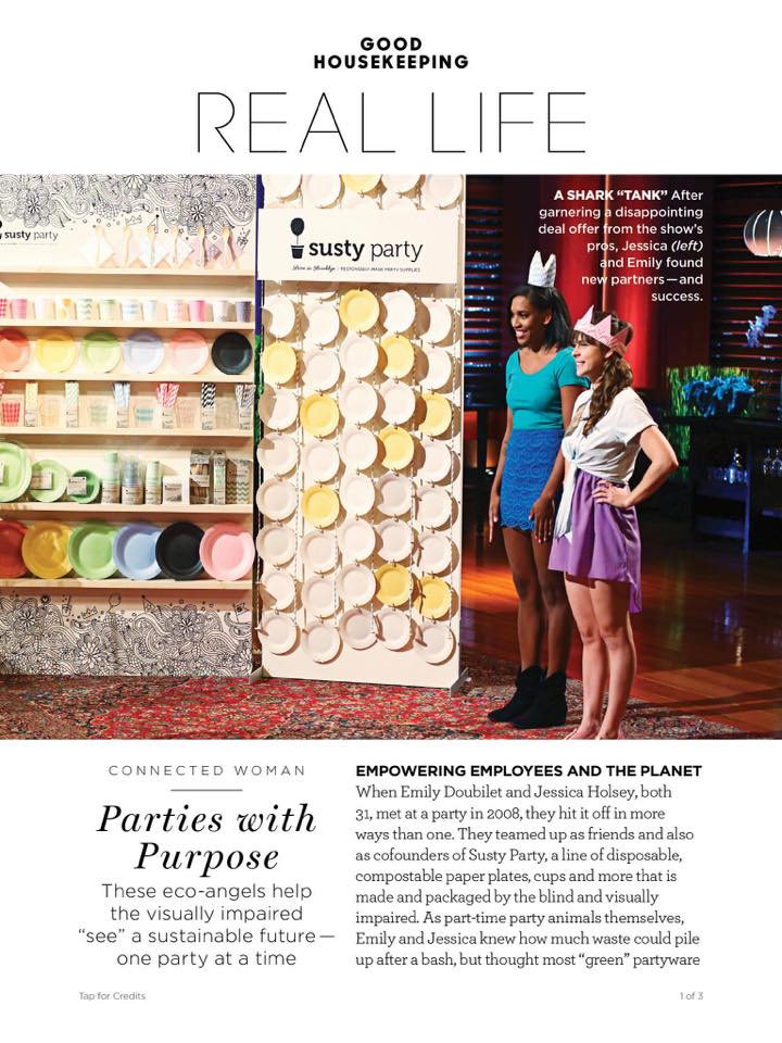 SustyParty's tweet photo. Have you seen our spread in @goodhousemag?! Stock up on #SustyStyle for the holidays so you can #PartyWithAPurpose! https://t.co/obeCJVasJn