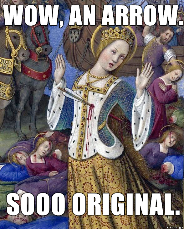 MuseumHack's tweet photo. Wow, an Arrow.  So original. https://t.co/8vatNInceX