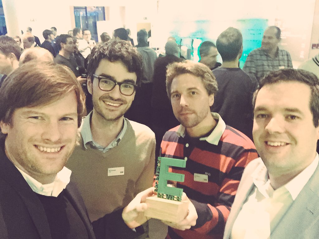 We won the Feweb Excellence Award for the startup of the year! #yeah #feweb15 #betech #mobile