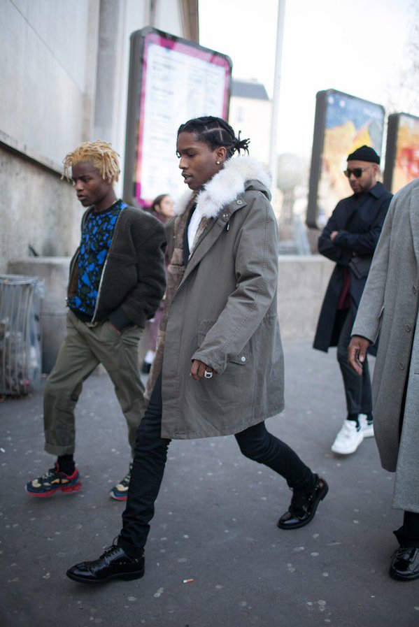 StreetwearFashn's tweet photo. A$AP Rocky x Ian Connor.  Most Stylish In The Game. https://t.co/qucD7eJQzX