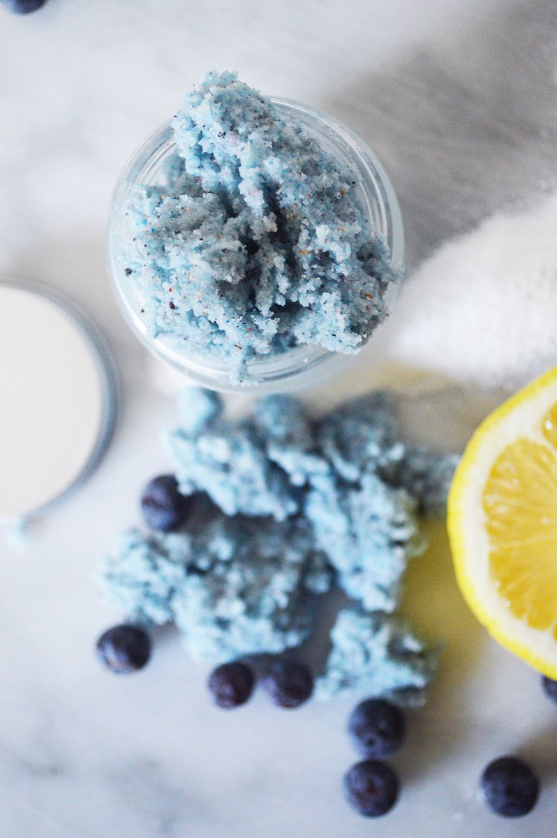 When life hands you lemons and blueberries, make a lemon blueberry body scrub.  goo.gl/G71HZG