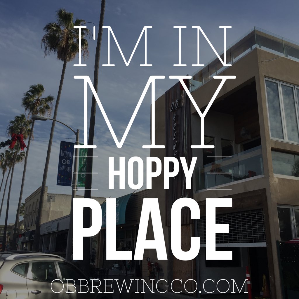 I'm in my hoppy place!

OBBrewingCO.com
#craftbeer #brewery #sandiegobrewery #sandiegobeer #oceanbeach #beer