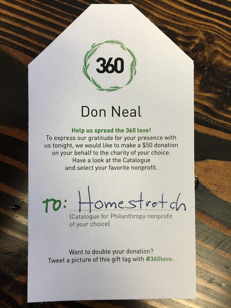.@cataloguedc congrats to the best place to give in DC. The CFP and Homestretch changing lives #360love