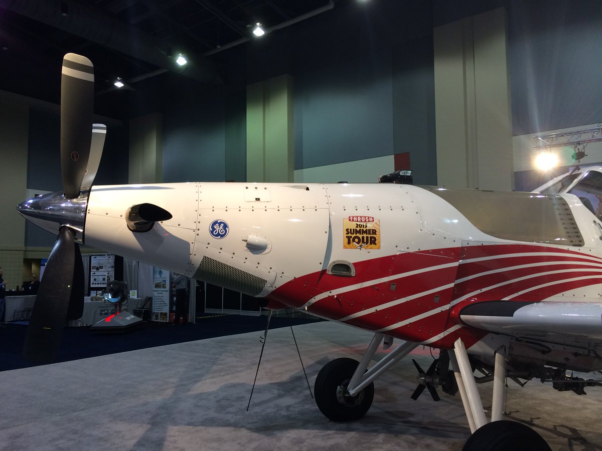 GE_Aerospace's tweet image. Props to @THRUSHAIRCRAFT on a successful 2015 Summer Tour with @GEAviation #H80 engines!