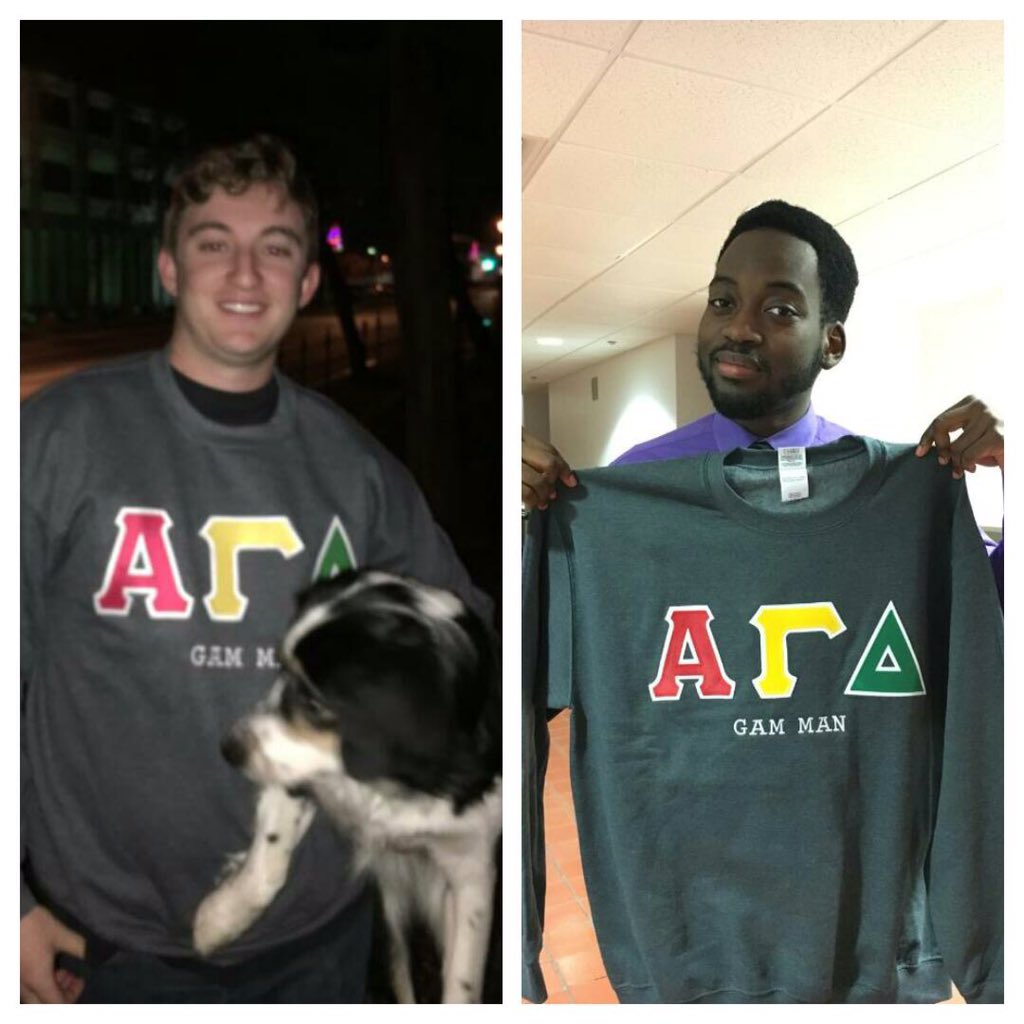 SIUAlphaGam's tweet photo. Looking good, gentlemen! (And Dixie, of course) #gammen https://t.co/7wA72FISWE