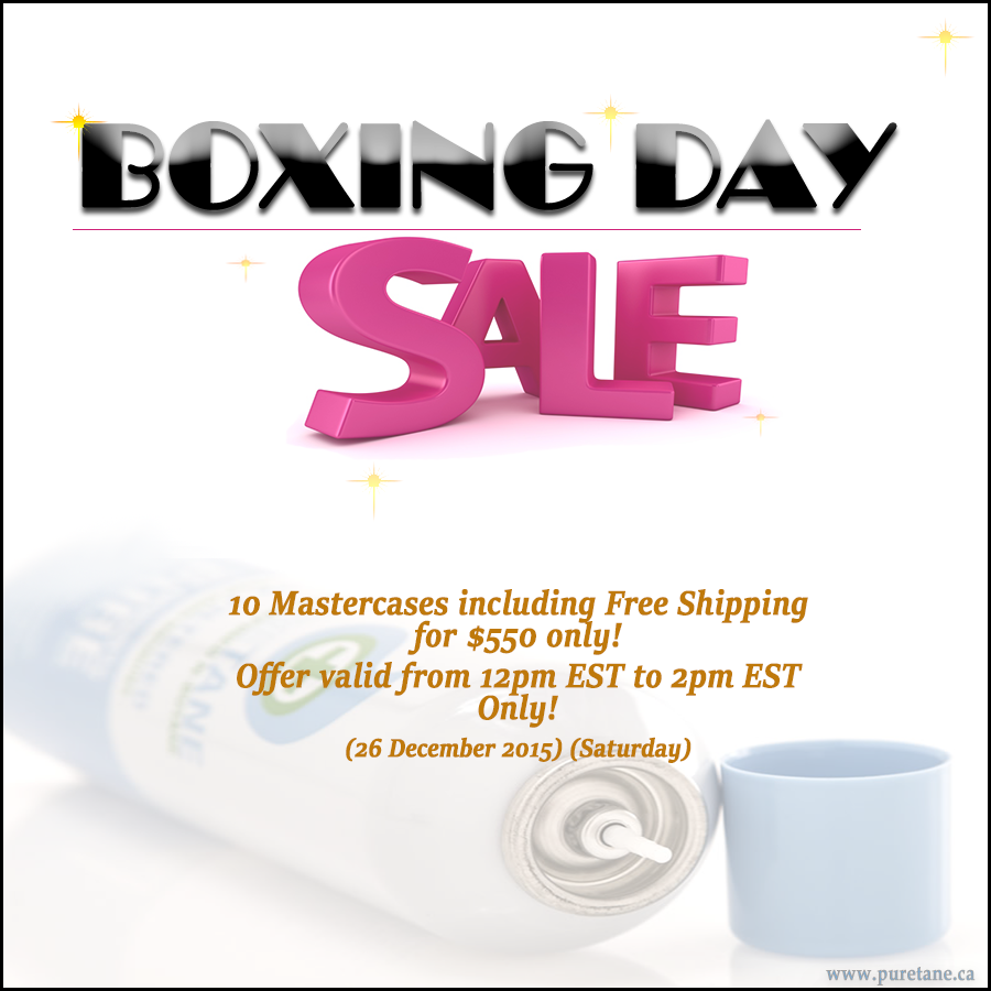Puretanedotca's tweet photo. Celebrate Boxing Day with Puretane.ca
Offer valid from 12pm EST - 2pm EST (26Dec2015)
Visit: https://t.co/vfbNyNMuTi https://t.co/ifkgOBt27U