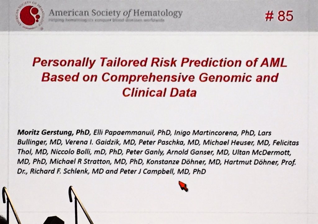 marrow's tweet photo. Web tool for clinical decision making in AML based on clinical and genetic factors Best of #ASH15 https://t.co/Gv0D56V0sw