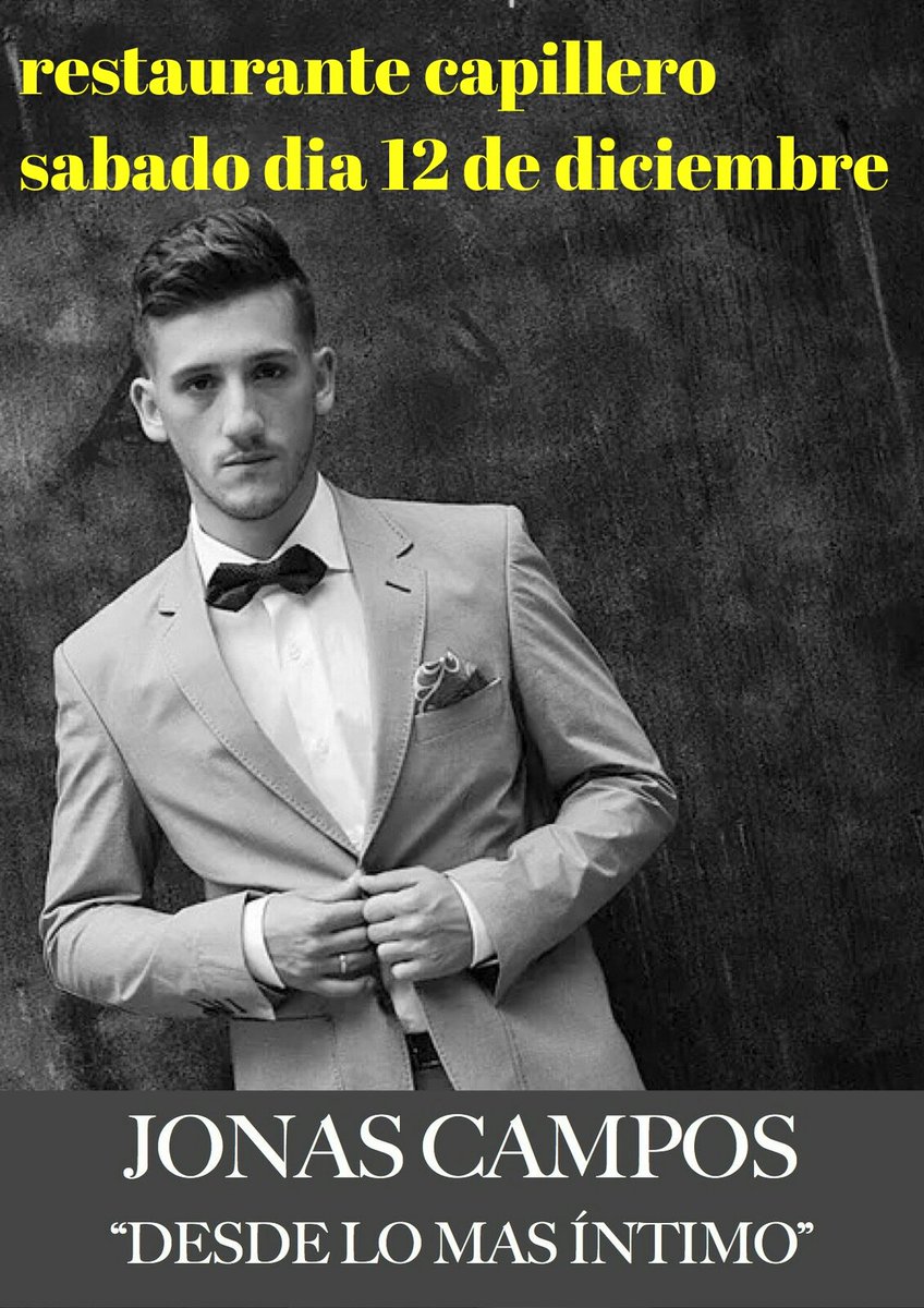 Ldearte's tweet photo. Próximos Conciertos de @jonascampos1 
@ElFiesta_es @Elejido_Hoy @Lmyuc_oficial @JoanaJimenez_ @EstherM_Radiole https://t.co/pmBS93OzJY