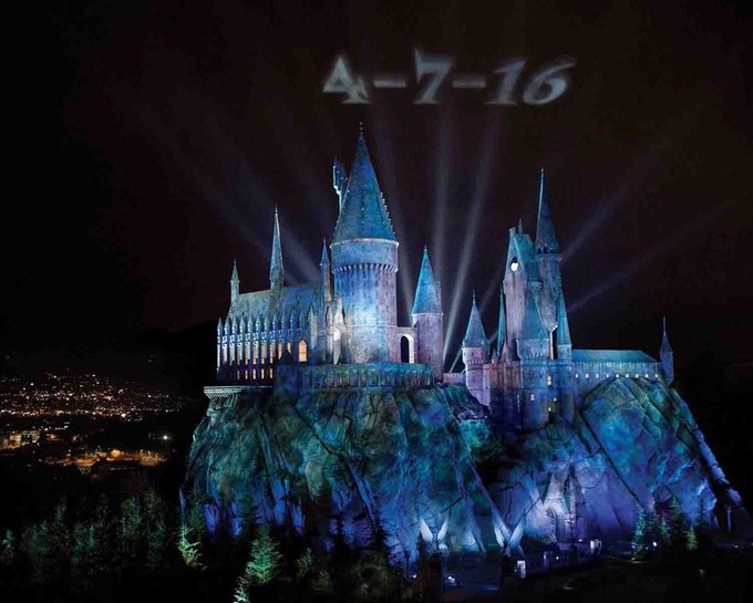This is so cool! That's my birthday projected into the sky! I'm still waiting for my letter, Hogwarts