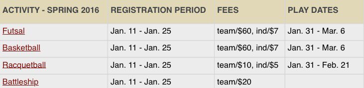 Pre-join registration is now open for the upcoming Spring session! Get your teams ready!