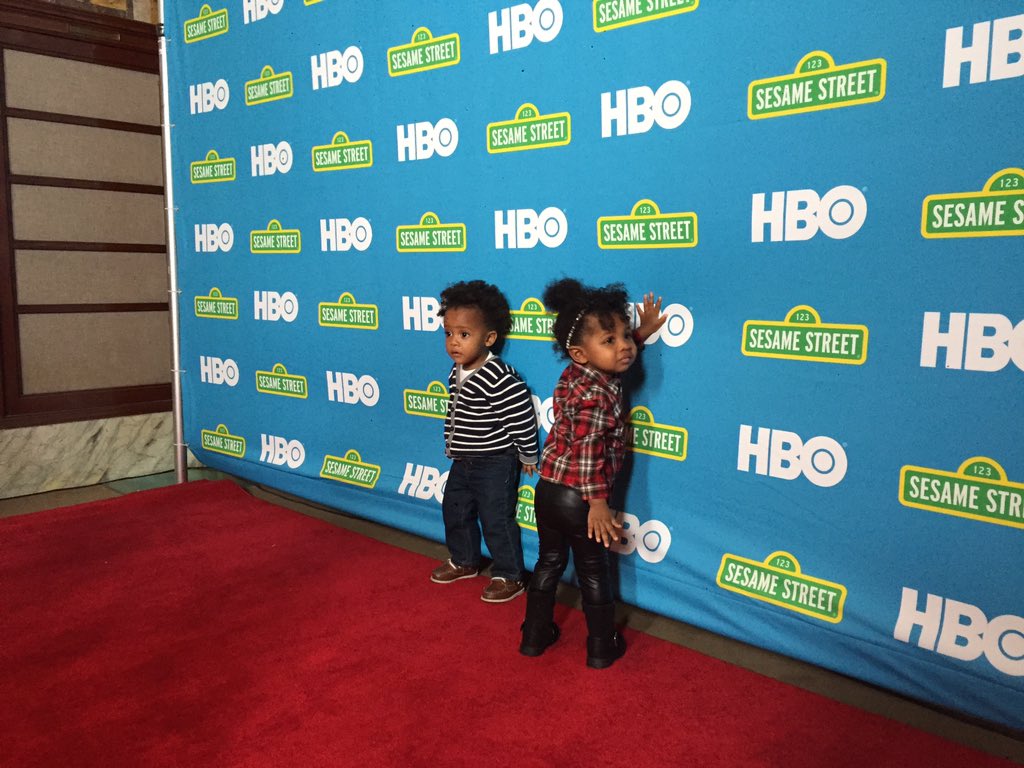 sesamestreet's tweet photo. We're live from @nypl! Say hello to Sophia and Kellan! @elmo and the gang out soon! #SesameonHBONYC #everydayheroes https://t.co/fJEmAGT6aF