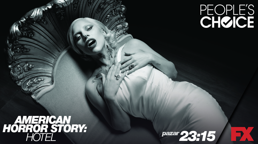 FXTV's tweet photo. #AHSHotel'deki oyunculuğunu ödüllendirmek için Lady Gaga'ya oy vermeyi unutma! [https://t.co/xJEmpVfjjW] https://t.co/joWhcvUMMQ