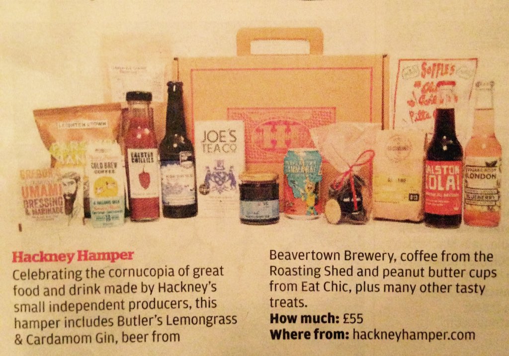 HackneyHamper1's tweet photo. London, we're in your paper. 
Pick up the Evening @standardnews for some great festive pressie ideas. https://t.co/sq5DKdl896