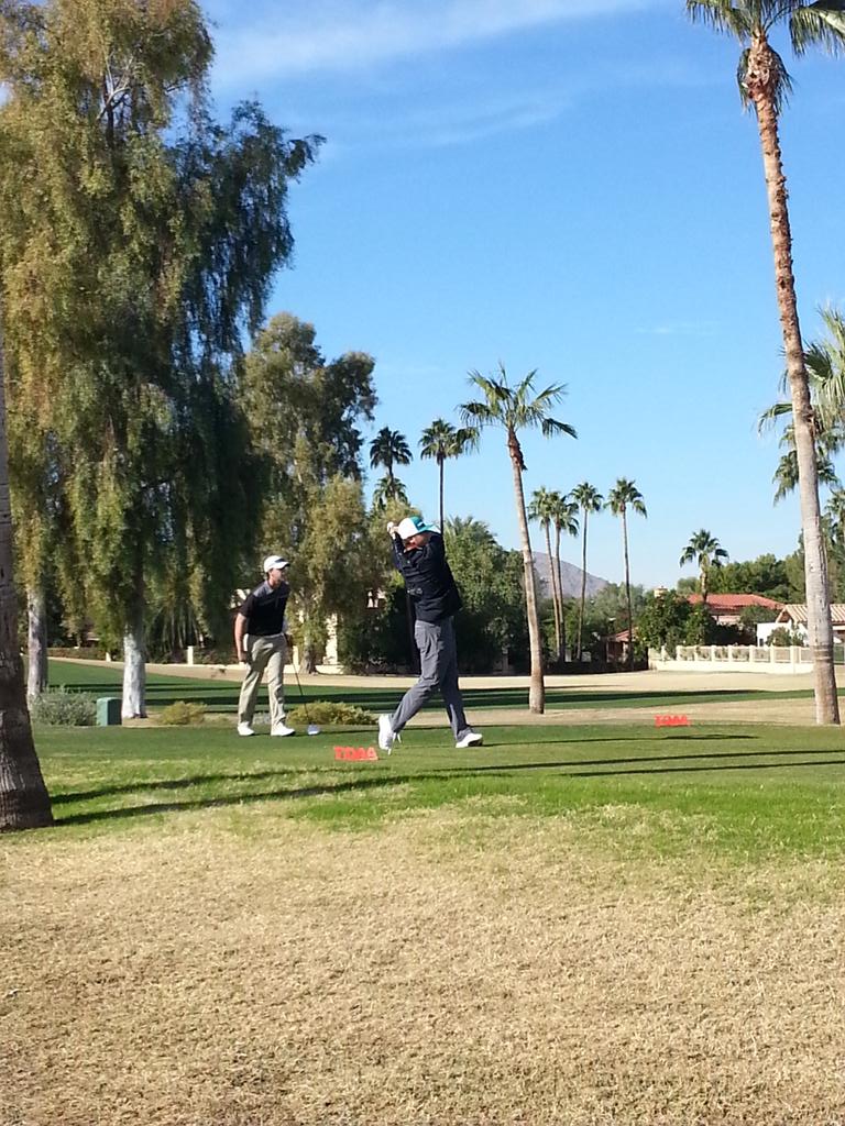 AAGTGOLF's tweet photo. Today's featured pairing. Cory Renfrew, Kevin Koziol, & Trent Sanders. #playerstowel #palmcourse #ogt #golf #az https://t.co/8CAhnbvd51