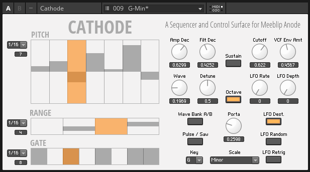 peterdines's tweet image. Is Cathode an OK name for a @MeeBlip Anode control surface and sequencer? I keep reading it as Cat Hode.