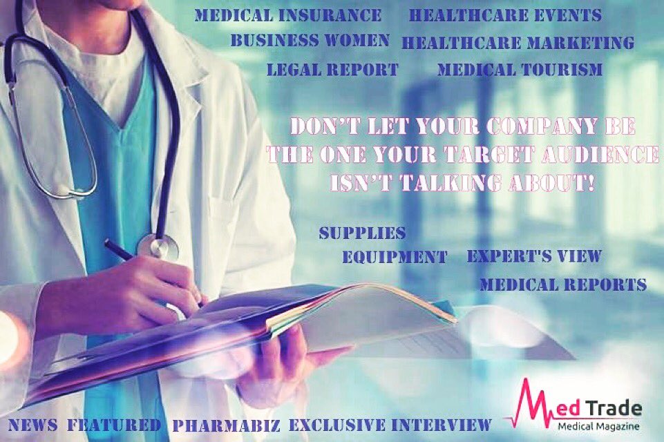 MedTradeTweets's tweet photo. #Healthcare #B2B #Supplies #Equipment #Events #Business #Pharmaceutical #Insurance #MedicalReport #MedTradeMagazine https://t.co/GXBDew9HNc