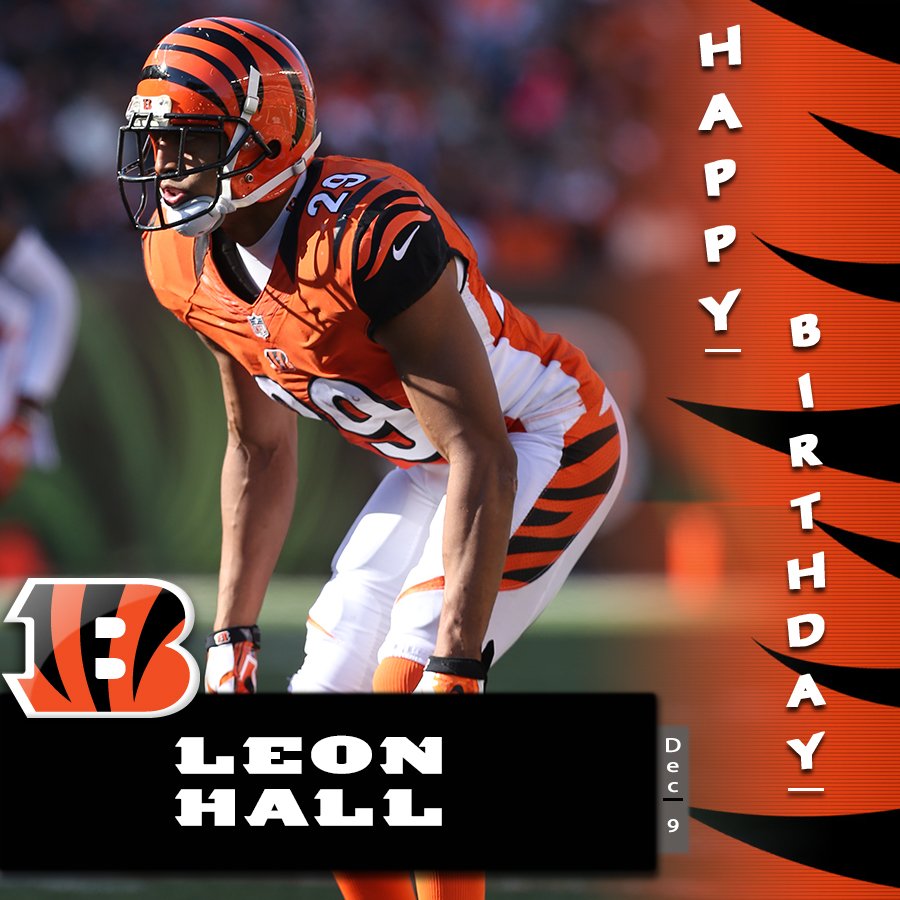 Join us in wishing a Happy Birthday to Leon Hall!

[VIDEO] Hall\s pick 6 against the Rams:  