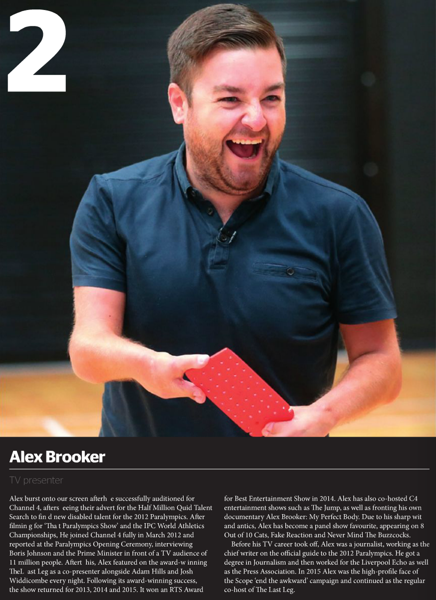 whynotppl's tweet photo. Did you see the one and only @alex_brooker nab the second spot on @ShawTrust's #Power100Mag. Very much deserved. https://t.co/Rxf1xYJpOb