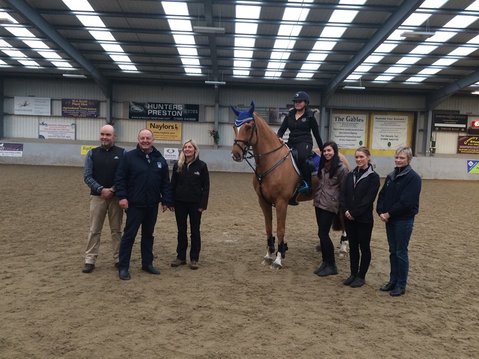 RACES_Research's tweet photo. Our #ImprovingSportHorsePerformance speakers and the very talented @larawhiteway94 and Cantares! Great day!! https://t.co/zfHX3eps4b