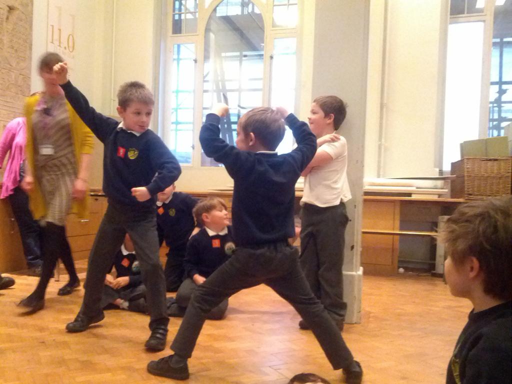 Year3StMichaels's tweet photo. Heroes, beasts and victims. Can you guess which character Mrs Prole is playing? https://t.co/cdv8ukxESc