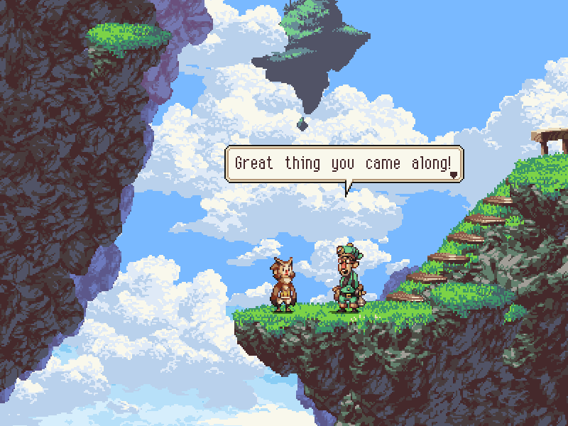 PixelProspector's tweet photo. The Pixel Art of "Owlboy" by @snakepixel 
https://t.co/D4og0oJODH #pixelart https://t.co/HAyo8JCfY7