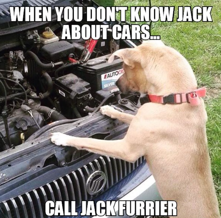 You don't have to know Jack when it comes to automotive repair...but it helps! <a href="/JacksTire/">Jack Furrier</a> #Tucson #automotive