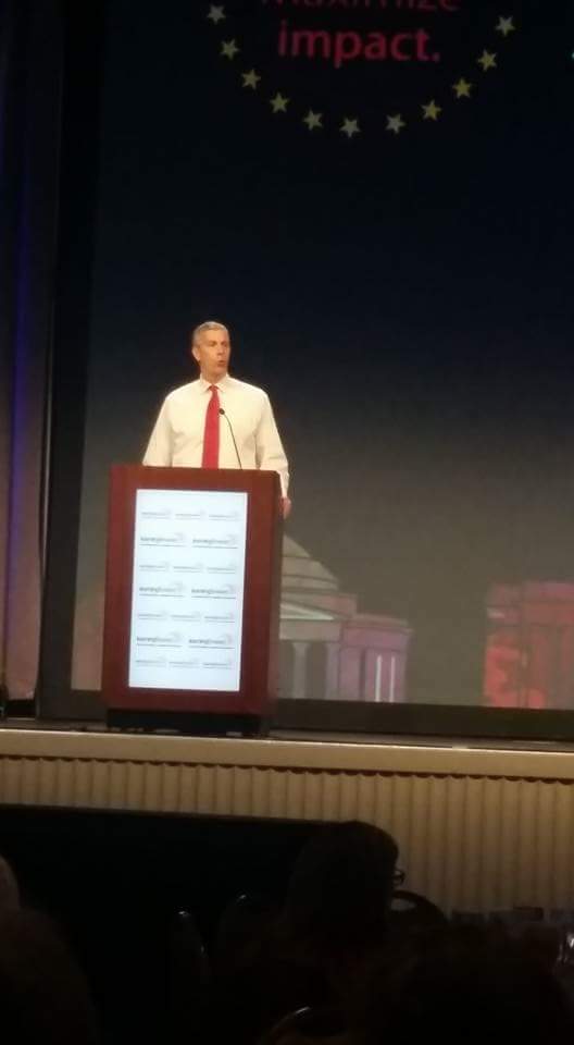 TerriSeayBryant's tweet photo. "Education has to be a bipartisan effort." @arneduncan speaking on Congress' work revamping NCLB #LearningFwd15 https://t.co/cZlTfnNI8x