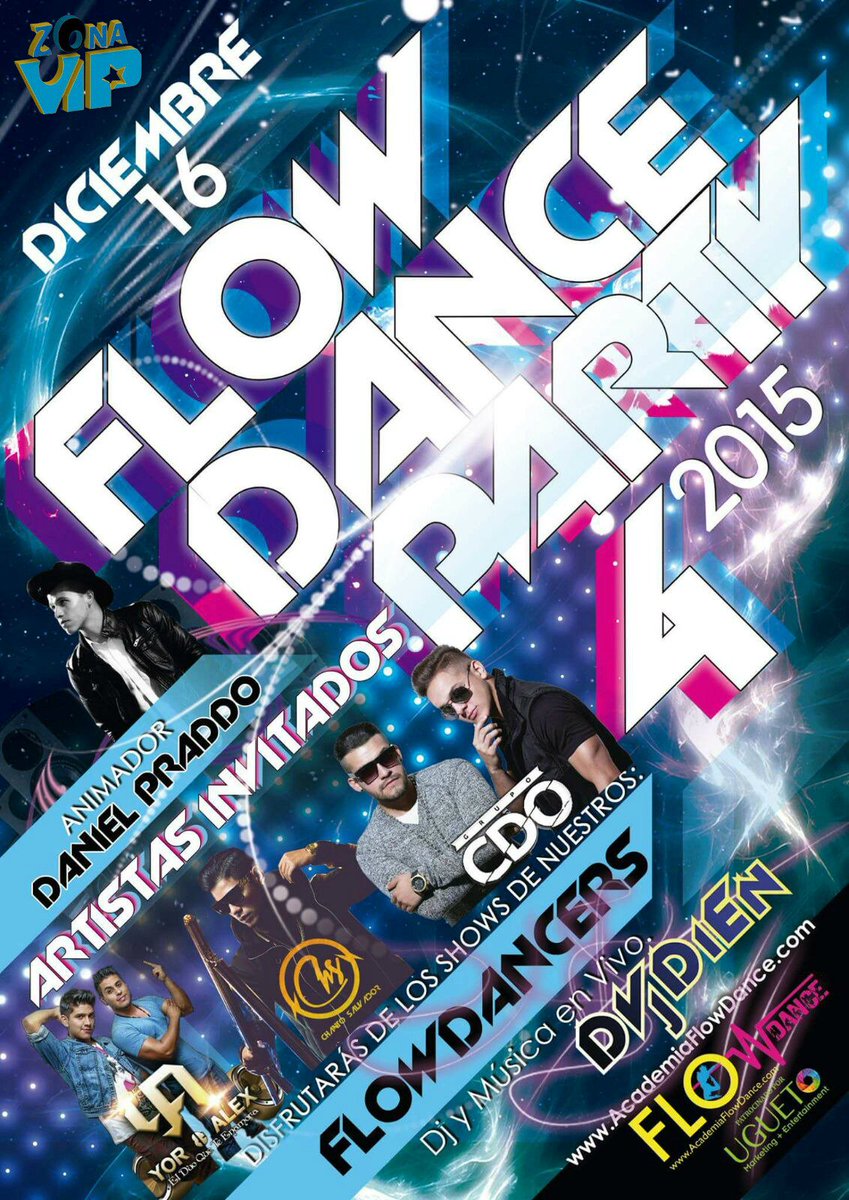 zonavipweb's tweet photo. 16.12 #FlowDanceParty4 junto @flowdance_sc junto a @yoryalex @chantosalvador @CDO_oficial invita @UguetoMarketing RT https://t.co/2rLR8ekpWv