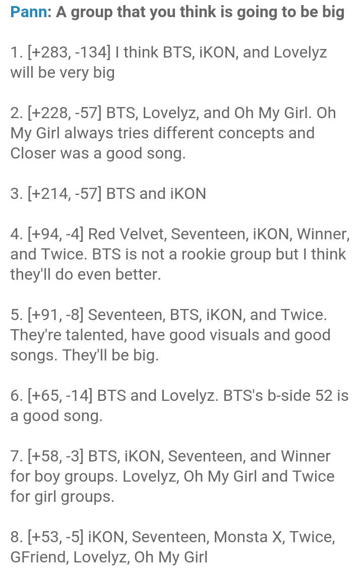 A group that you think is going to be big