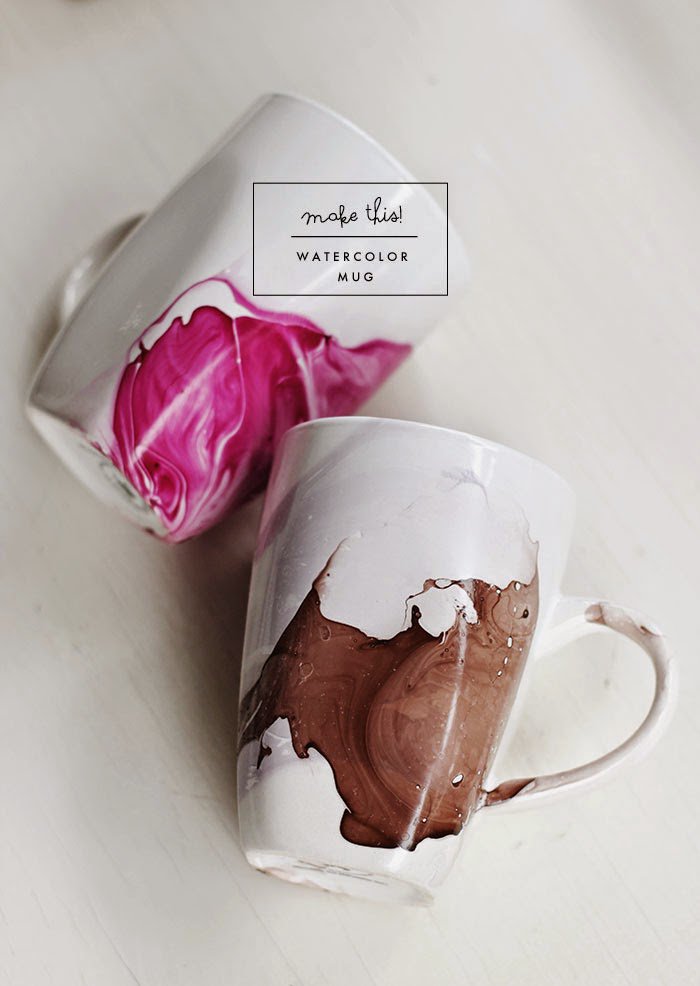 SPdecorating's tweet image. Poppytalk: DIY | Watercolor Mug - bit.ly/1Ot1YDC