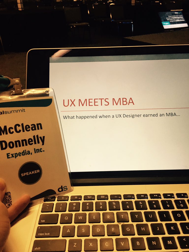 McLeanDonnelly's tweet image. Hey all @DallasDigitalS, come here what happened when Ux got an MBA! 2:40, stage 4 #DDSUM15