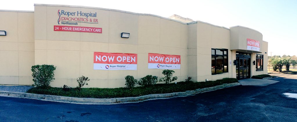 RoperStFrancis's tweet photo. We are excited to be open and serving patients at Roper - Northwoods in @NorthCharleston! #chsnews #scflood https://t.co/4a8vx0EZoU