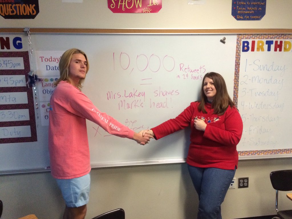 poohey1119's tweet photo. If this gets 10,000 retweets, I will shave Mark's head. Don't fail me now Twitter! https://t.co/vof8JcjC9g
