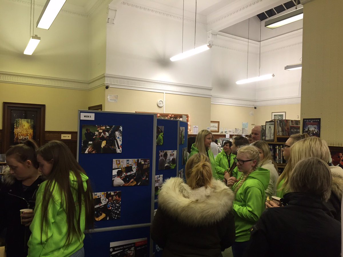 RGULibrary's tweet photo. Proudly launching Torry Squad's new logo at our local launch in Torry Library @silvercitylibs #abdnmakerspace #Torry https://t.co/uqdIZEXMf3