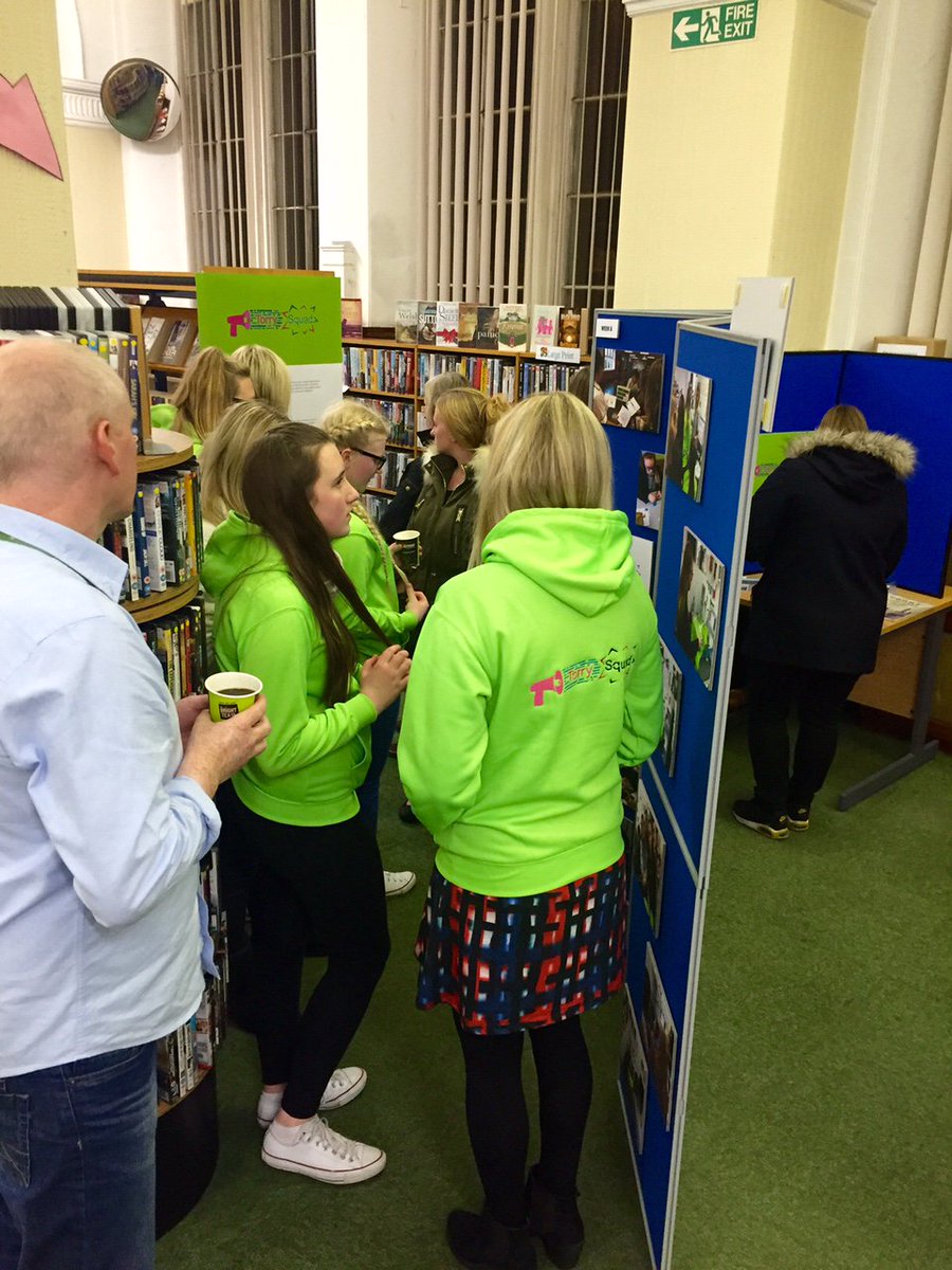 RGULibrary's tweet photo. Proudly launching Torry Squad's new logo at our local launch in Torry Library @silvercitylibs #abdnmakerspace #Torry https://t.co/uqdIZEXMf3
