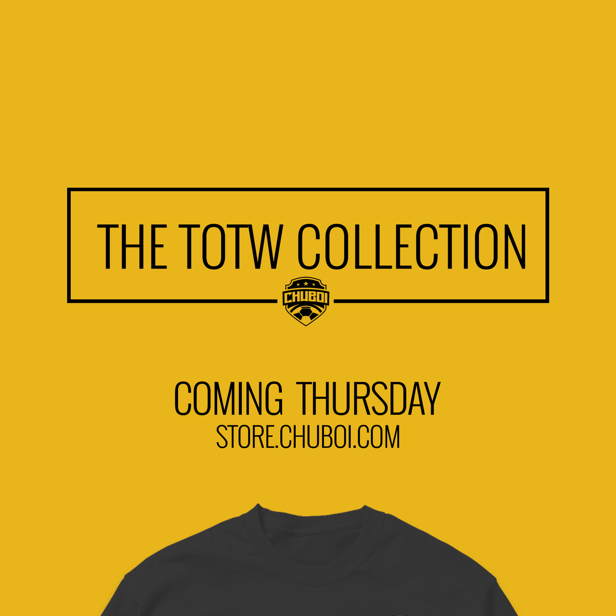 ChuBoi's tweet photo. The Official @ChuBoi Store opening this Thursday! #TOTWCollection #StayInForm https://t.co/iJQXHkwG0P