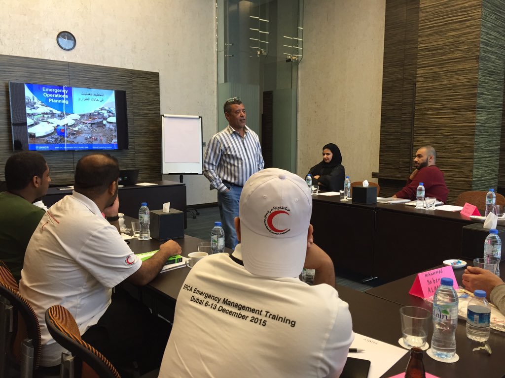 CPeterkessler's tweet photo. UNHCR training #SaudiHeart @srca_med Red Crescent emergency teams #PowerOfHumanity in Dubai https://t.co/iSHtHLh4aZ