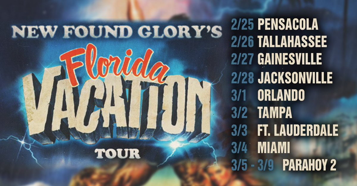 Don't forget to get your #FloridaVacationTour presale bundles! Tix will go FAST: bit.ly/1M1s4aC