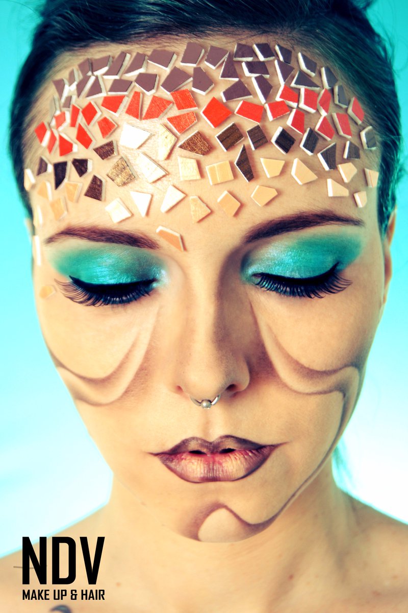 NDVMakeUpArtist's tweet photo. #Gaudí-inspired makeup #mua #art #MakeUpGallery https://t.co/7ZXW5PEP7j