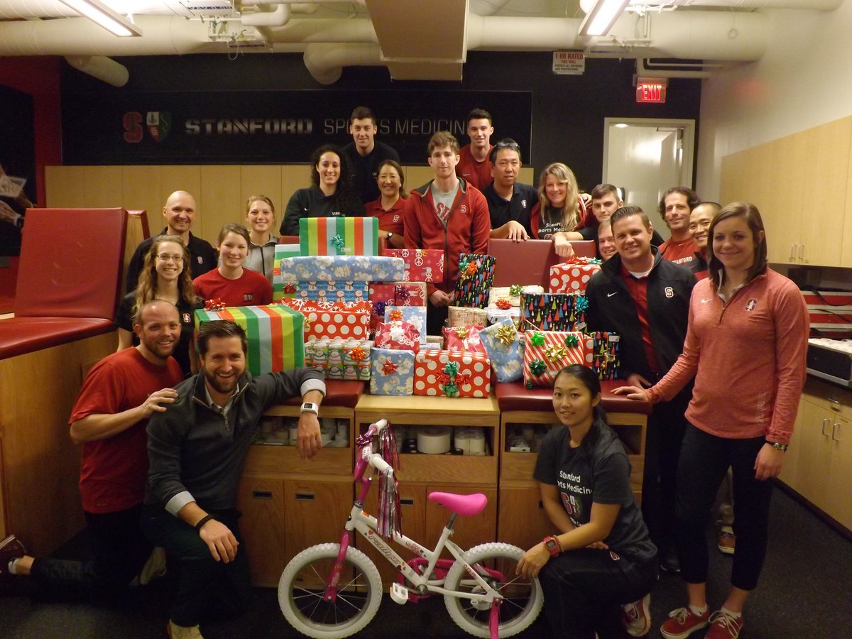 SU_SportsMed's tweet photo. Its our annual Adopt-A-Family wrapping today! We love celebrating the holidays supporting @salvationarmy #community https://t.co/5EQNtP7QmU