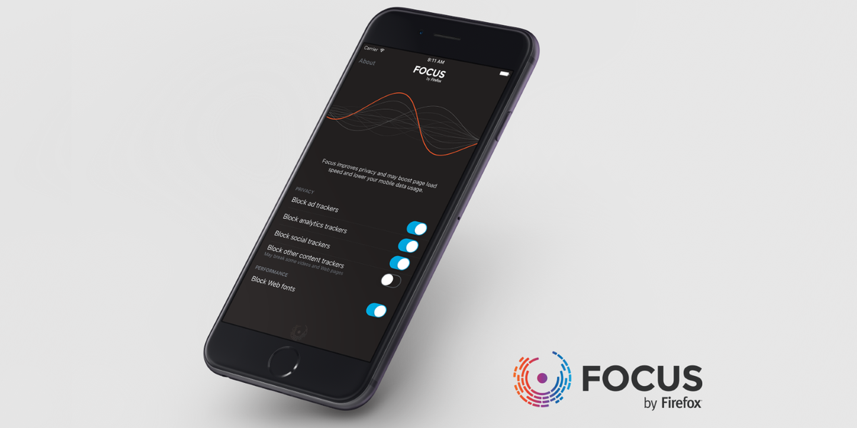 thenextweb's tweet photo. Focus by Firefox is a content blocker for iOS 9 that doesn't work with Firefox https://t.co/n6CaSqUHDN https://t.co/r5ZCRYuqcl