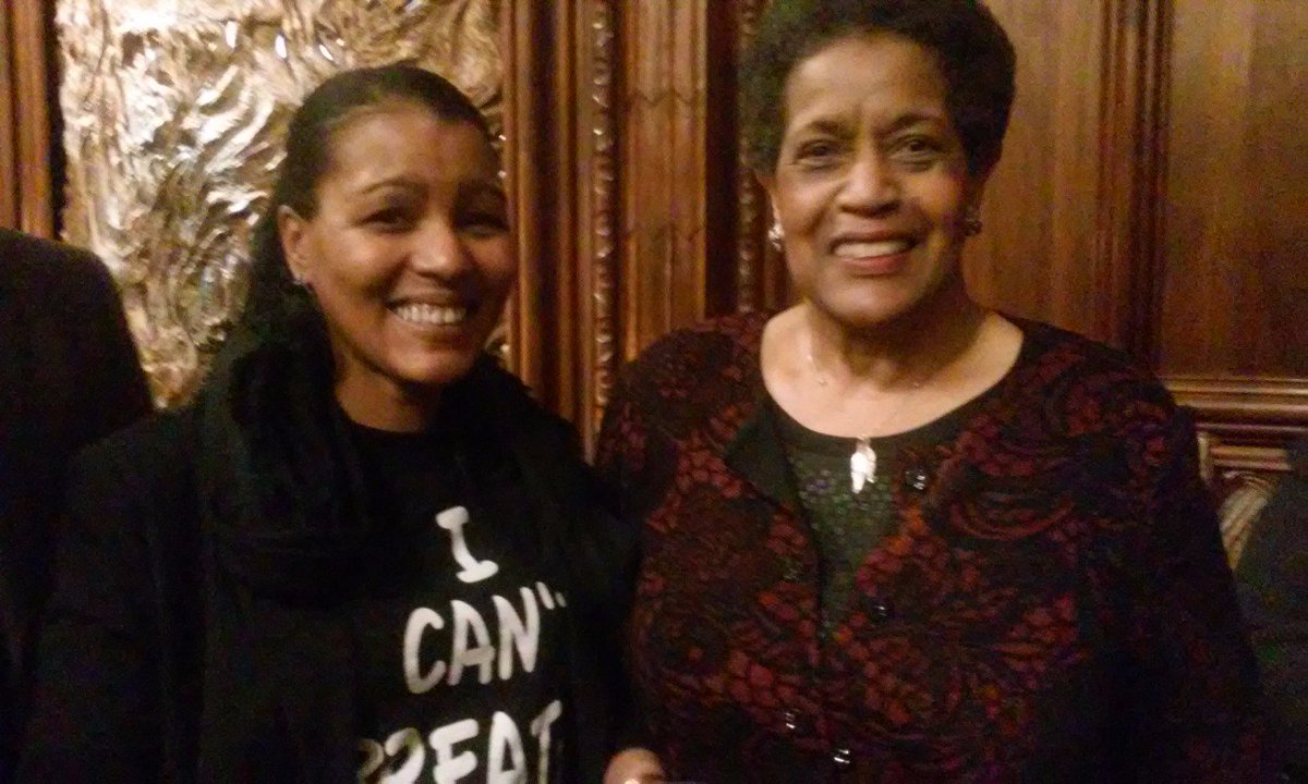 Teressa_Raiford's tweet photo. #MLKDay2015 Throwback with Widow of Slain Civil Rights leader Myrlie Evers-Williams #Mermaids #BlackJoy #MedgarEvers https://t.co/RX1LmqV4RL