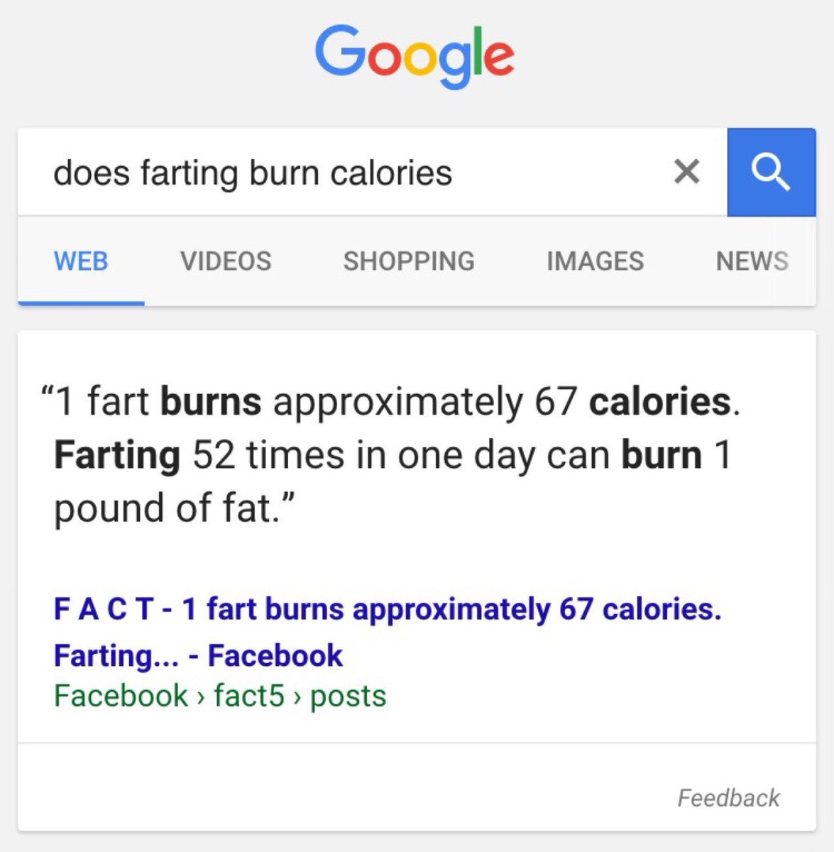 can farting burn calories