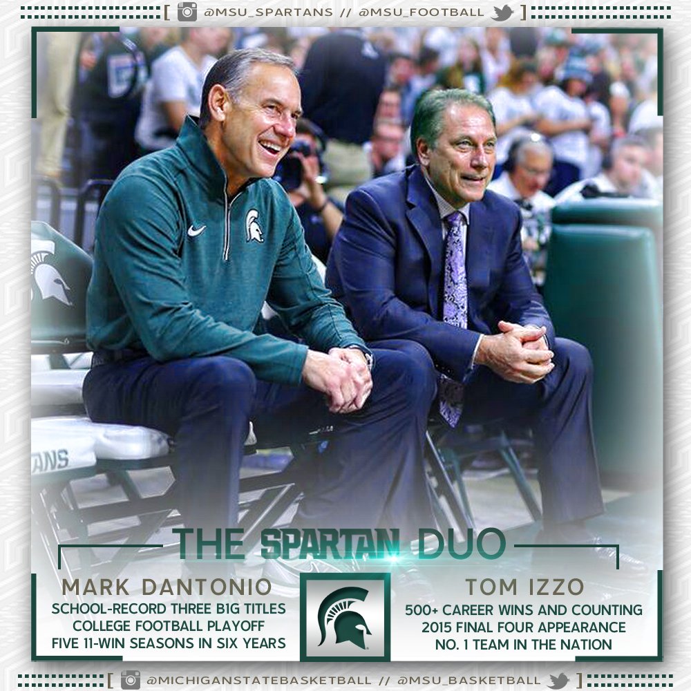 Plenty of reasons to smile in East Lansing. #Spartans