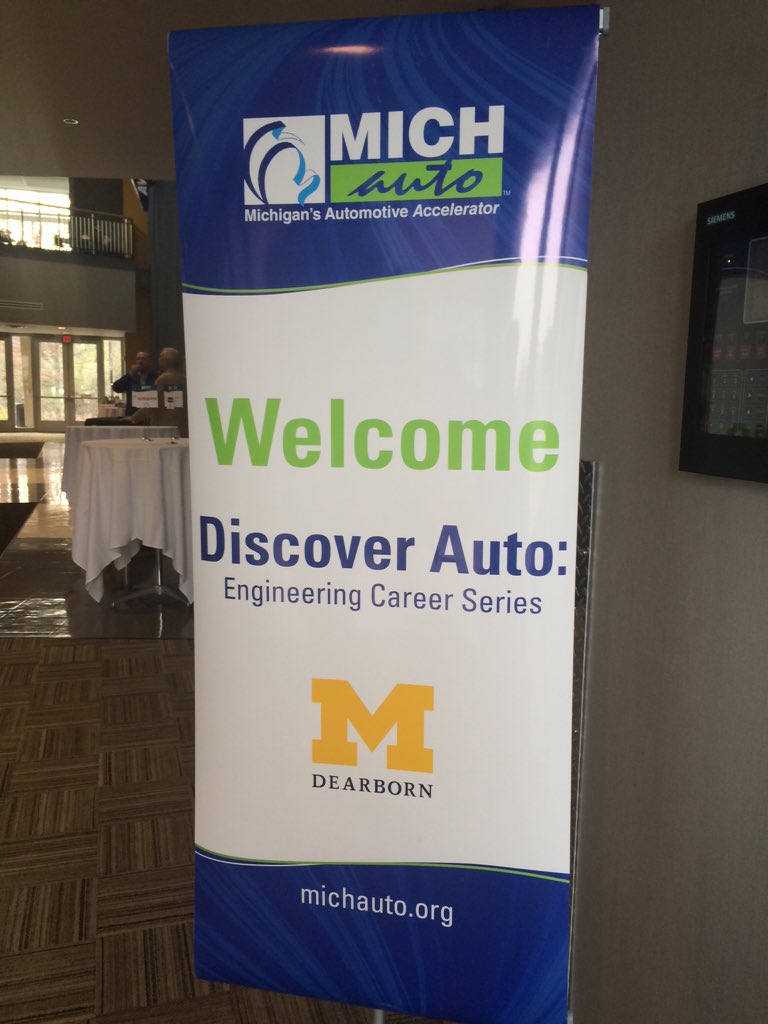 glennrstevens's tweet photo. Here at @UM_Dearborn for @MICHauto #DiscoverAuto event. #MichiganIsAuto #jobs https://t.co/6sIcyrIqCF