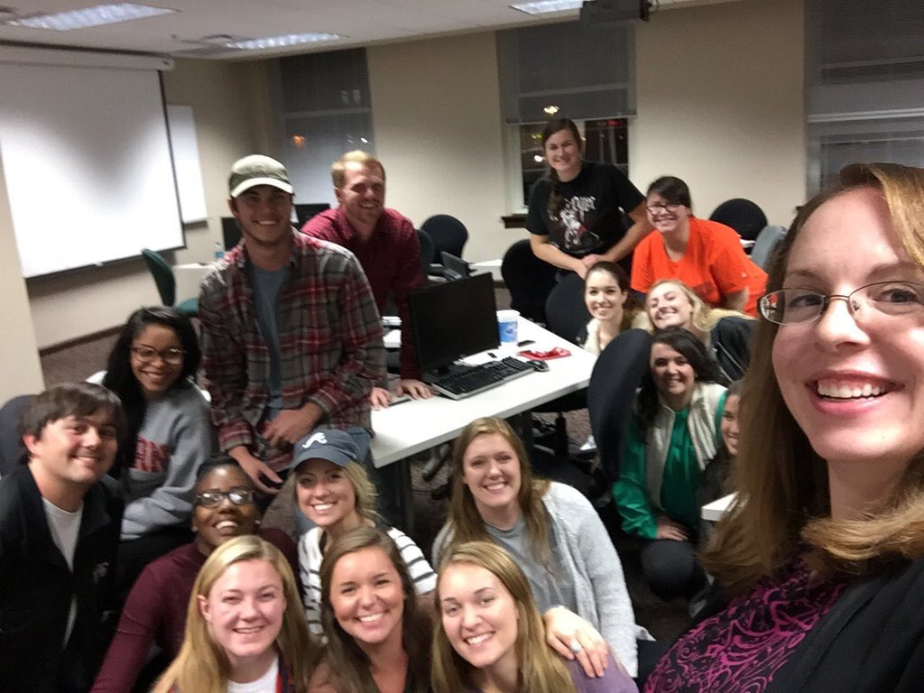 #Sisson3280 selfie! I'm going to miss this class a lot. <a href="/PRAuburn/">Auburn PR</a> <a href="/AuburnU/">Auburn University</a>