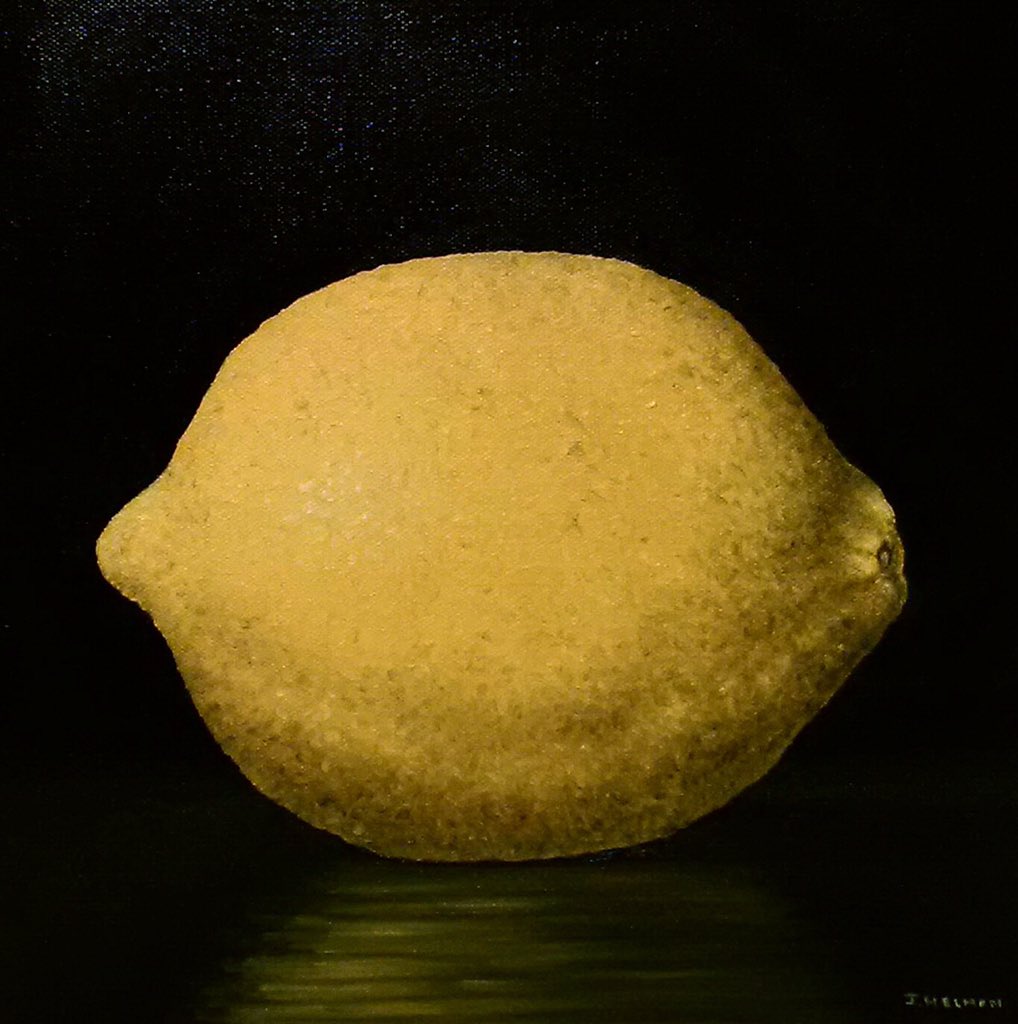 britjo1's tweet photo. New work for sale!
"Lemon"
Oil on Canvas
Size 12" x 12"
$450 https://t.co/0ZnpXL133V